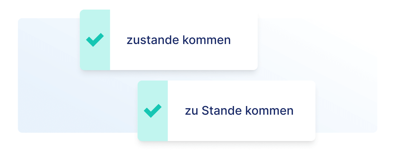 Zustande kommen